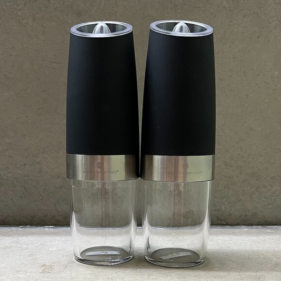 Set of 2 Cook's Essentials Battery Operated Auto Spice Gravity Mills, 8" x 2” - Picture 9 of 9